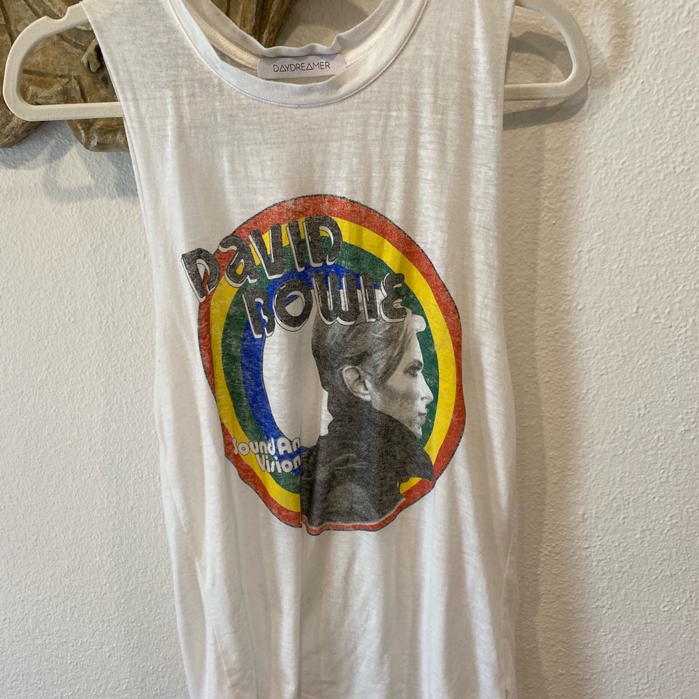 Daydreamer White Graphic Kids Tank Top